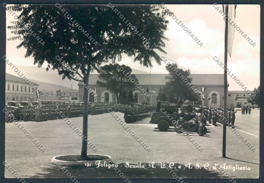 Perugia Foligno Scuola Artiglieria Foto FG cartolina ZF6765 – fronte