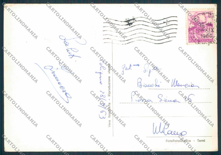 Perugia Foligno Scuola Artiglieria Foto FG cartolina ZF6765 – retro