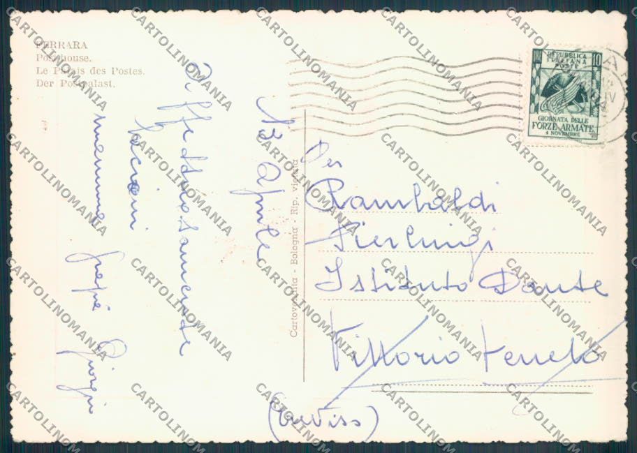Ferrara Città Poste FG cartolina ZF6775 – retro