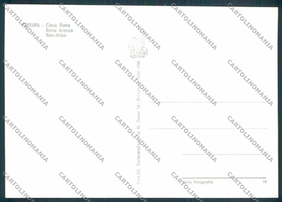 Ferrara Città Corso Roma Foto FG cartolina ZF6786 – retro