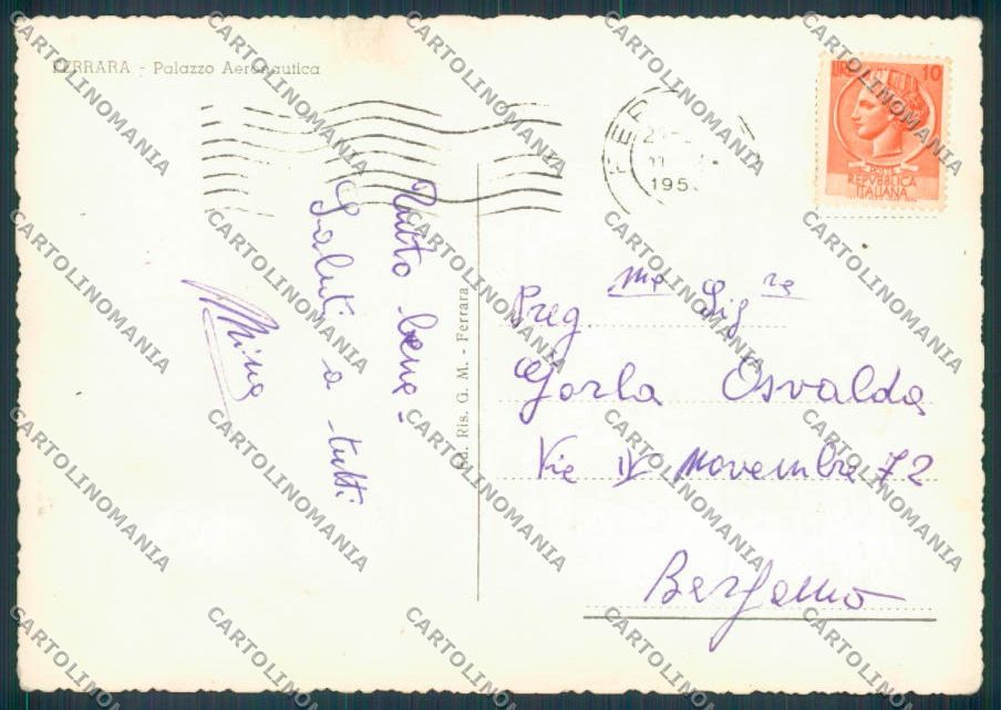 Ferrara Città Foto FG cartolina ZF6790 – retro