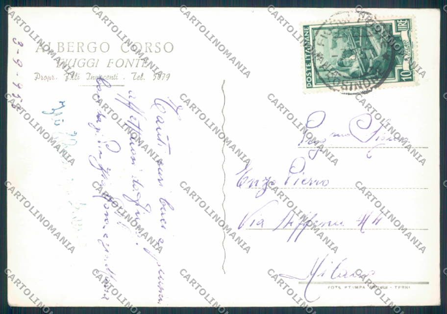 Frosinone Fiuggi Albergo Corso Foto FG cartolina ZF6810 – retro