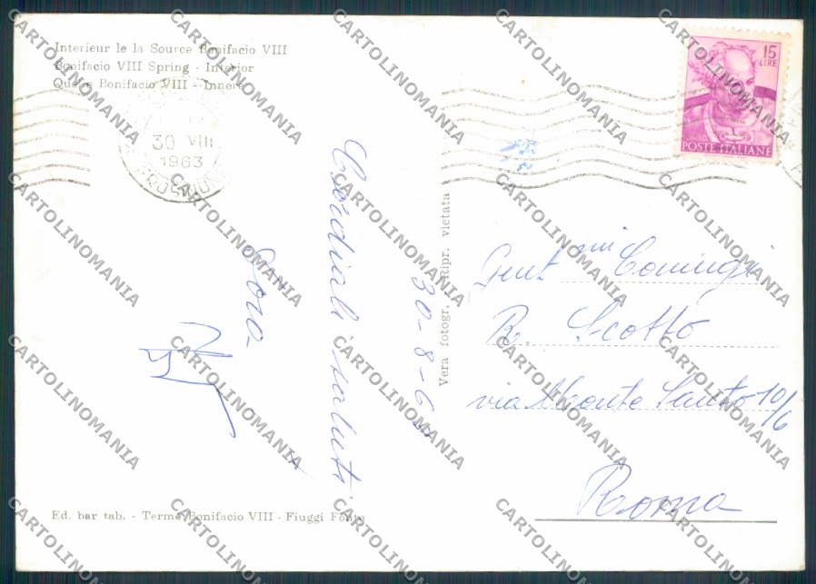 Frosinone Fiuggi Foto FG cartolina ZF6812 – retro