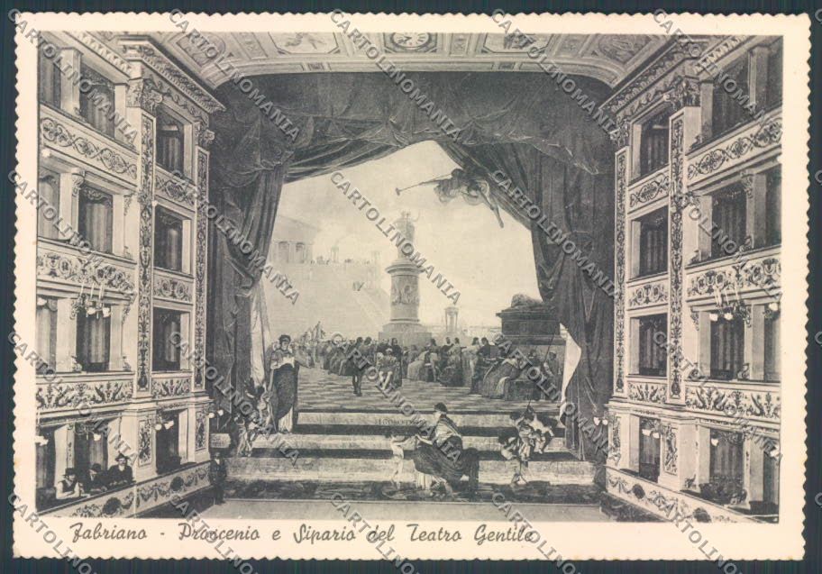 Ancona Fabriano Teatro Gentile FG cartolina ZF6816 – fronte