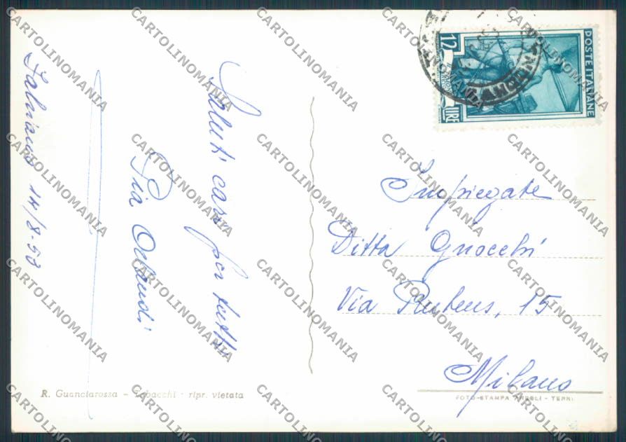 Ancona Fabriano Stabilimento Foto FG cartolina ZF6825 – retro