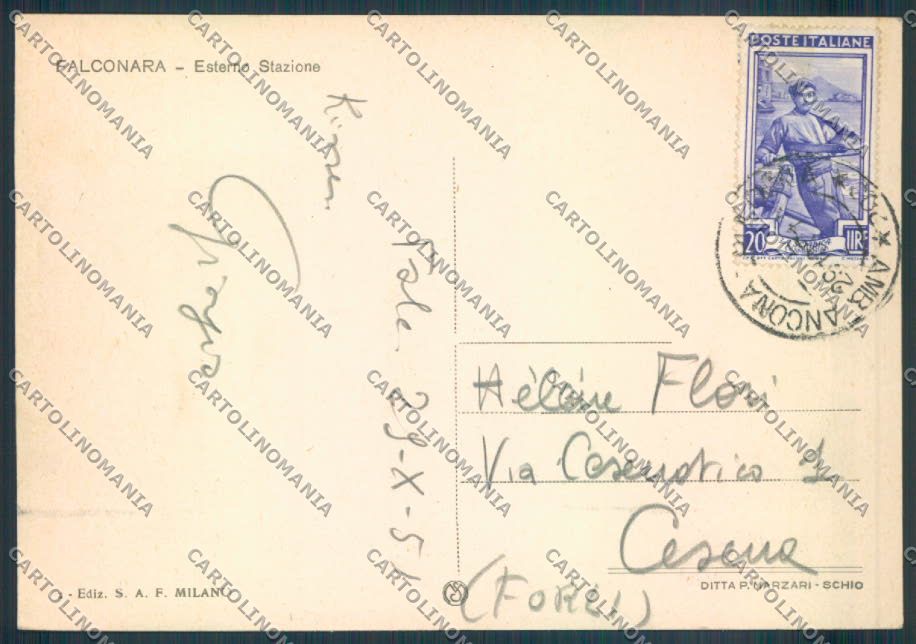 Ancona Falconara Stazione FG cartolina ZF6827 – retro