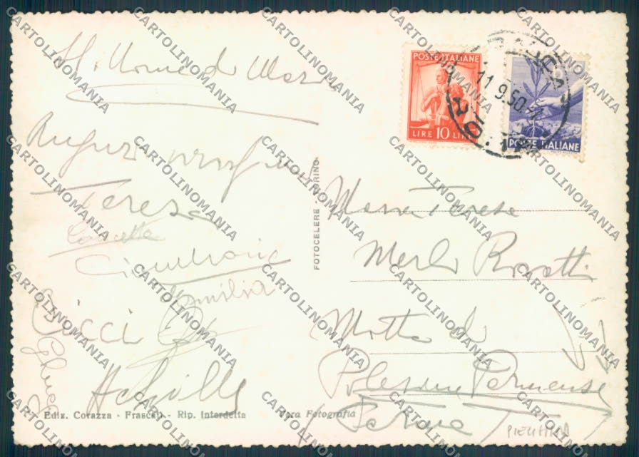 Roma Frascati PIEGHINA Foto FG cartolina ZF6848 – retro