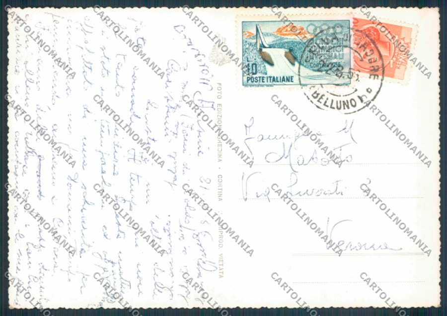 Belluno Val Zoldana Fusine Foto FG cartolina ZF6871 – retro