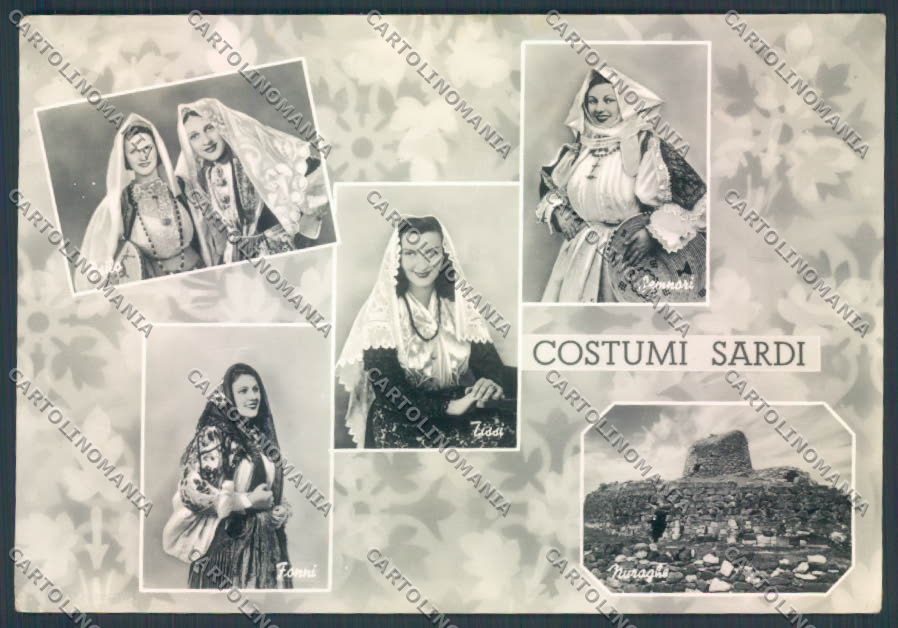 Nuoro Fonni Tissi Costumi Foto FG cartolina ZF6872 – fronte