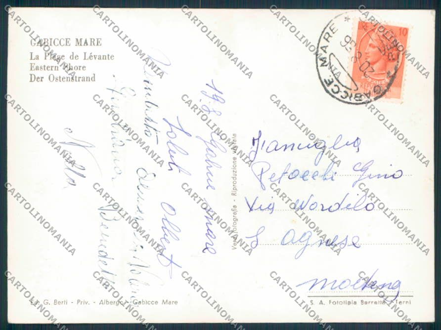 Pesaro Gabicce Foto FG cartolina ZF6888 – retro