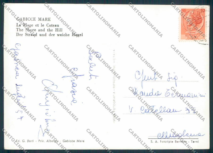 Pesaro Gabicce Foto FG cartolina ZF6889 – retro