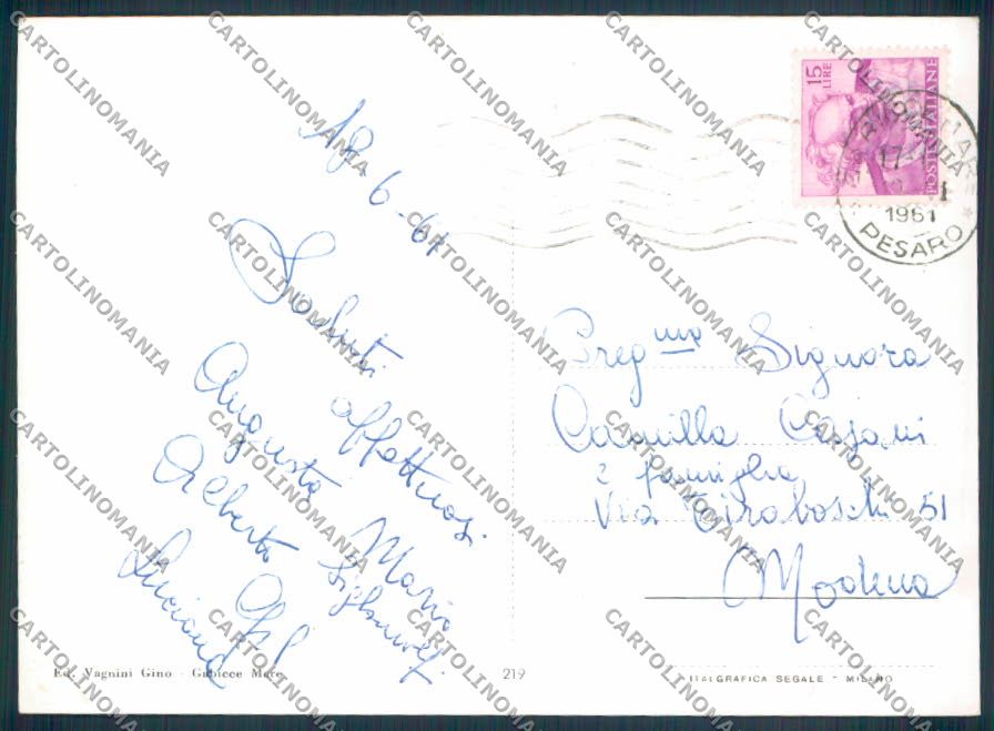 Pesaro Gabicce Foto FG cartolina ZF6897 – retro