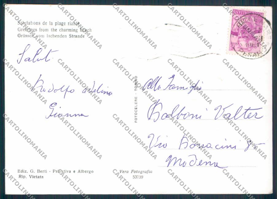 Pesaro Gabicce Foto FG cartolina ZF6900 – retro