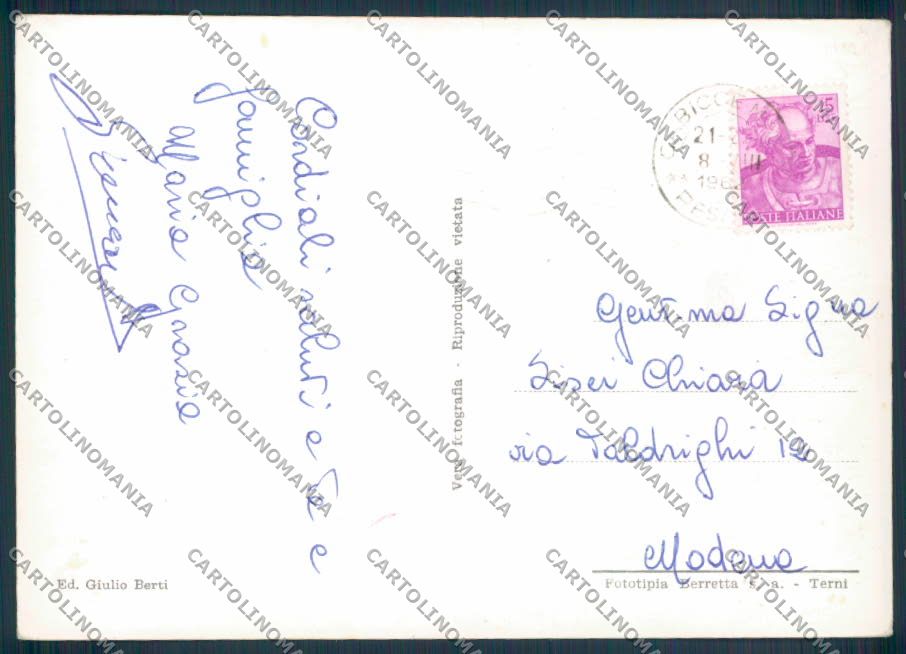 Pesaro Gabicce Saluti da Foto FG cartolina ZF6907 – retro
