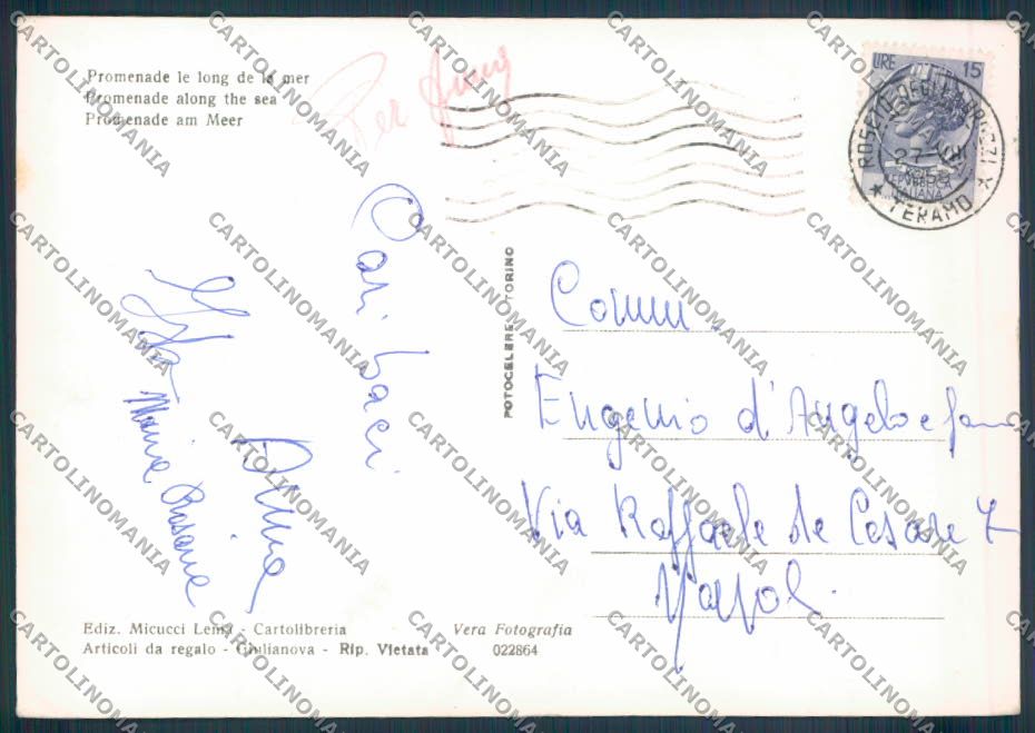 Teramo Giulianova Foto FG cartolina ZF6938 – retro