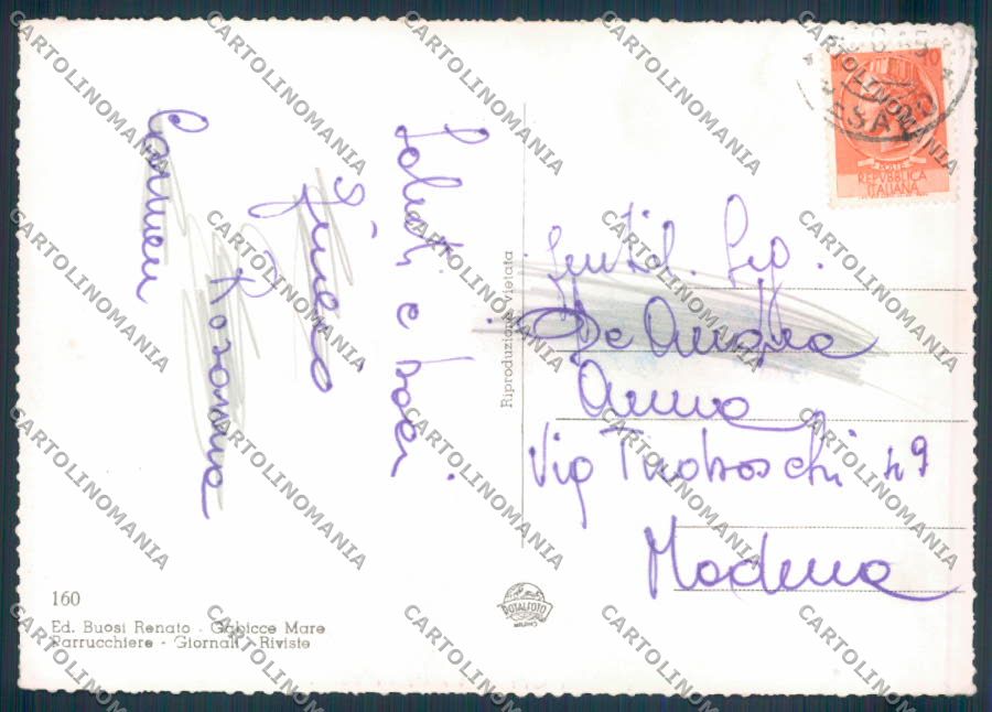 Pesaro Gabicce Foto FG cartolina ZF6951 – retro