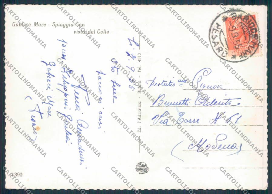 Pesaro Gabicce Foto FG cartolina ZF6957 – retro