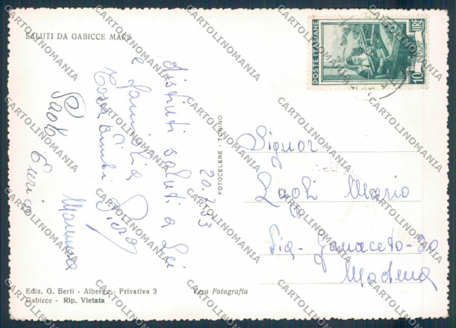 Pesaro Gabicce Foto FG cartolina ZF6960 – retro