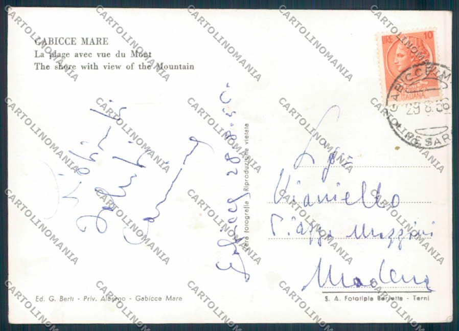 Pesaro Gabicce Foto FG cartolina ZF6964 – retro