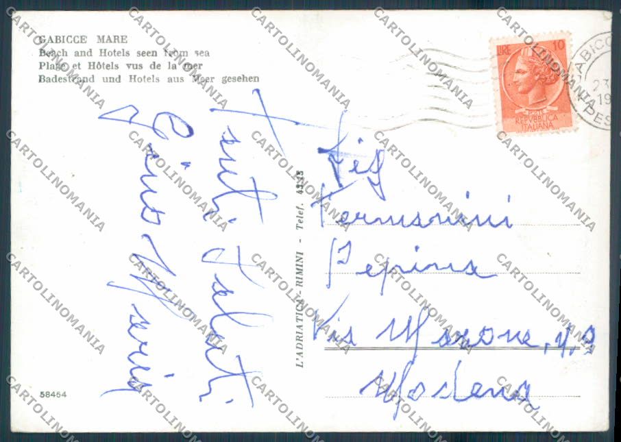 Pesaro Gabicce Foto FG cartolina ZF6968 – retro