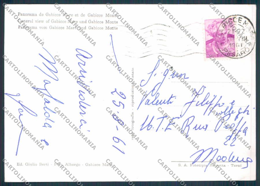 Pesaro Gabicce Foto FG cartolina ZF6971 – retro