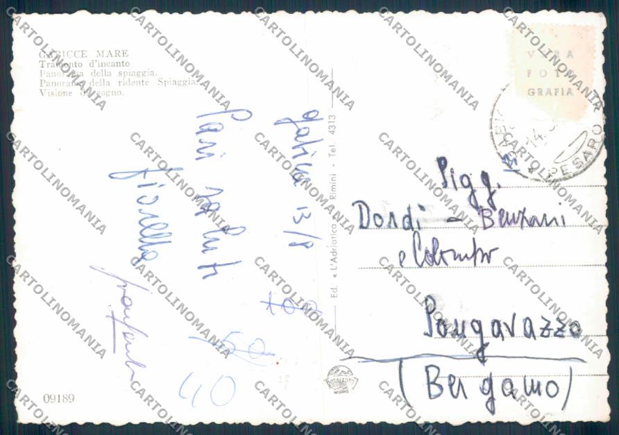 Pesaro Gabicce Foto FG cartolina ZF7001 – retro