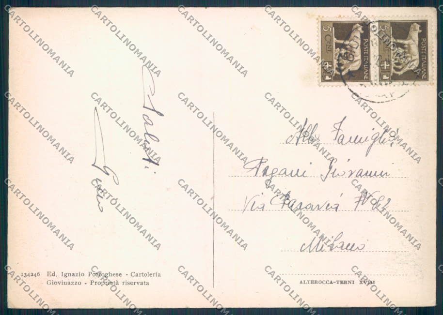 Bari Giovinazzo FG cartolina ZF7009 – retro