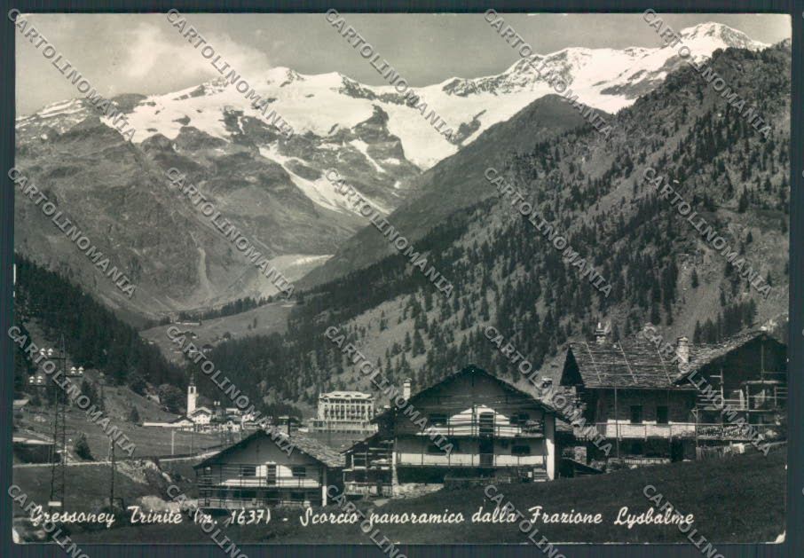 Aosta Gressoney Trinitè Foto FG cartolina ZF7016 – fronte