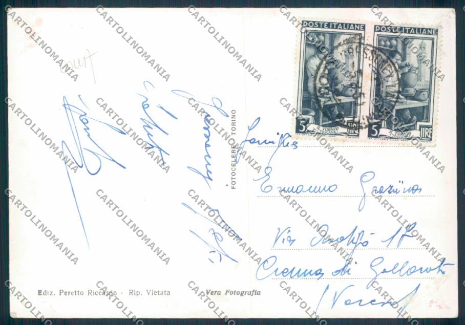 Aosta Gressoney Trinitè Foto FG cartolina ZF7016 – retro