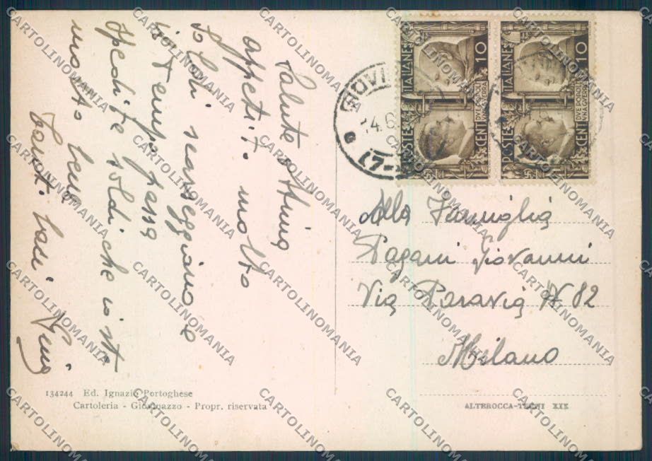 Bari Giovinazzo FG cartolina ZF7059 – retro