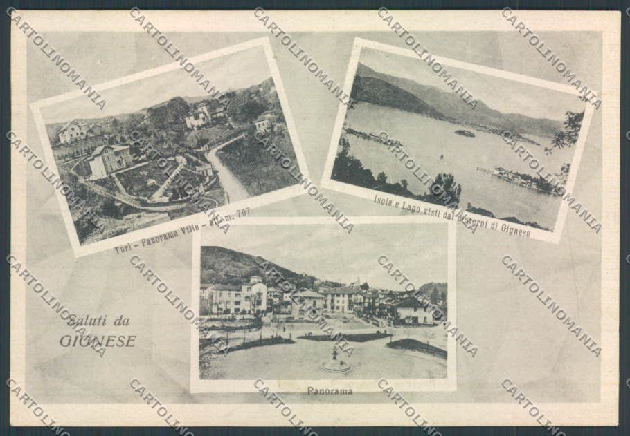 Verbania Gignese Saluti da FG cartolina ZF7062 – fronte