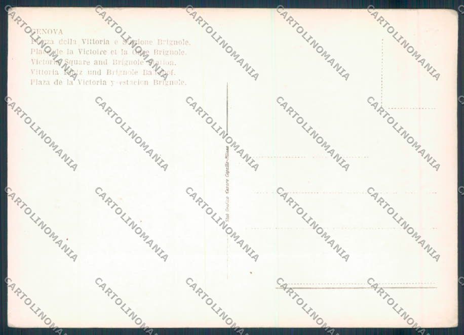 Genova Stazione Treno Foto FG cartolina ZF7063 – retro