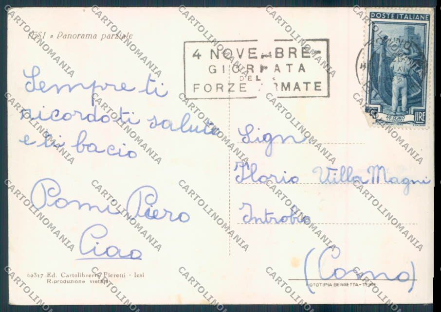 Ancona Jesi FG cartolina ZF7082 – retro