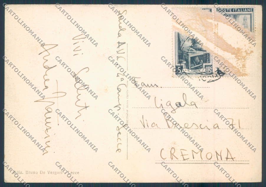 Lecce Città FG cartolina ZF7120 – retro