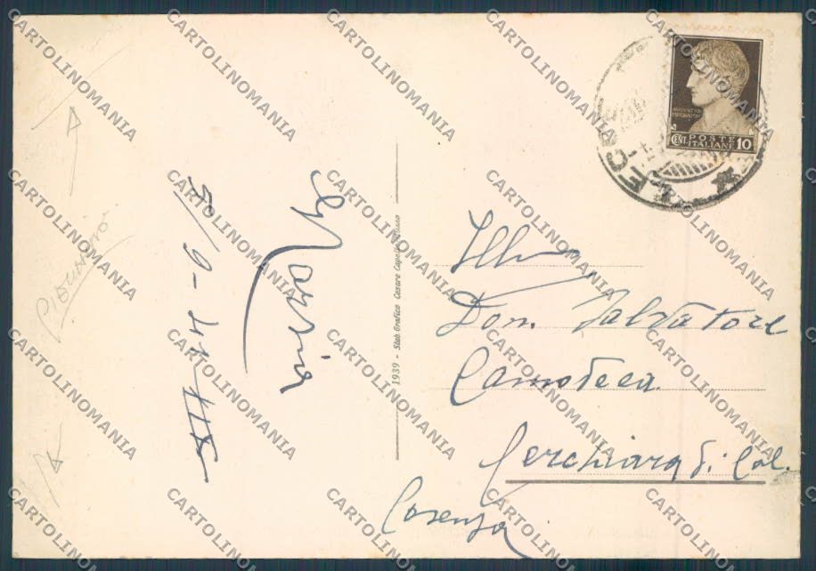 Lecce Città Poste PIEGHINE FG cartolina ZF7135 – retro
