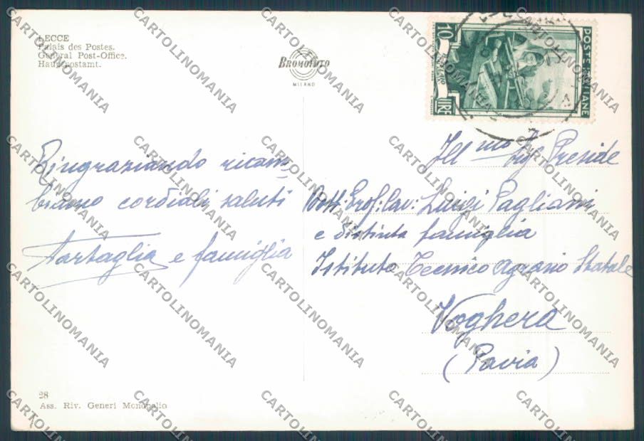 Lecce Città Poste Foto FG cartolina ZF7139 – retro