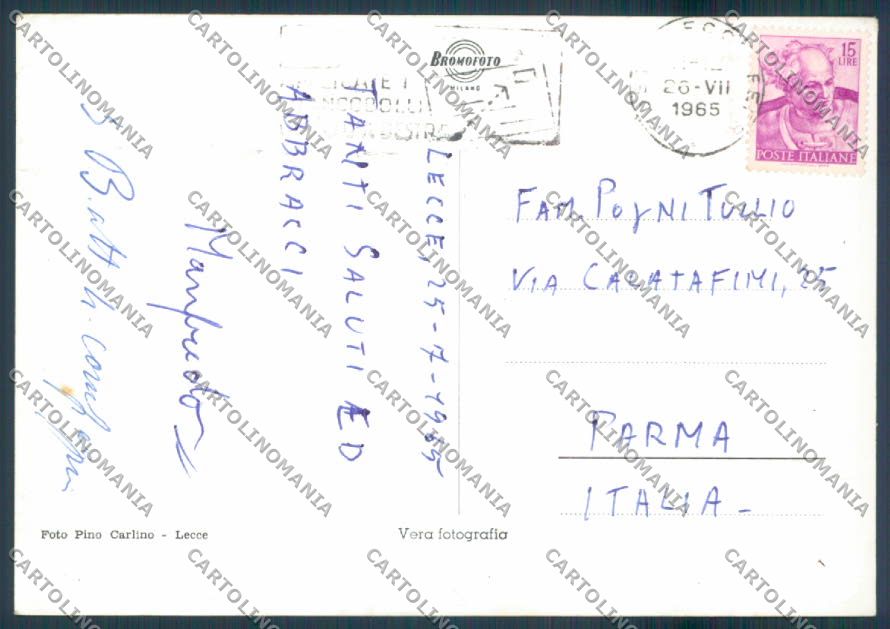 Lecce Città Caserma Trizio Foto FG cartolina ZF7142 – retro
