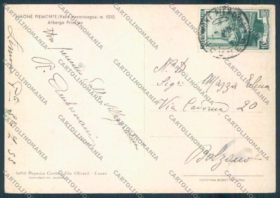 Cuneo Limone FG cartolina ZF7157 – retro