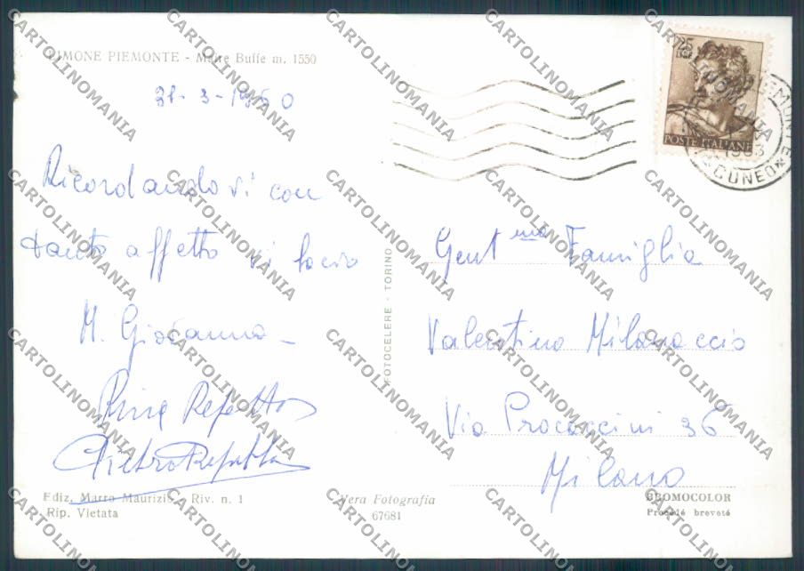 Cuneo Limone Foto FG cartolina ZF7158 – retro