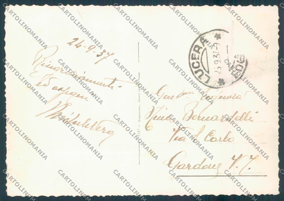 Foggia Lucera FG cartolina ZF7188 – retro