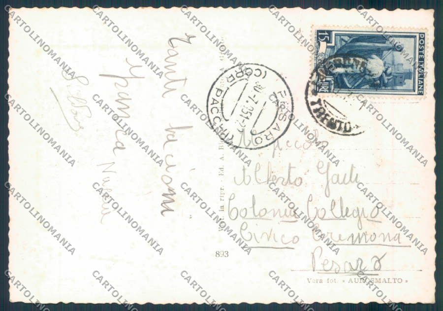 Trento Lavarone Foto FG cartolina ZF7196 – retro