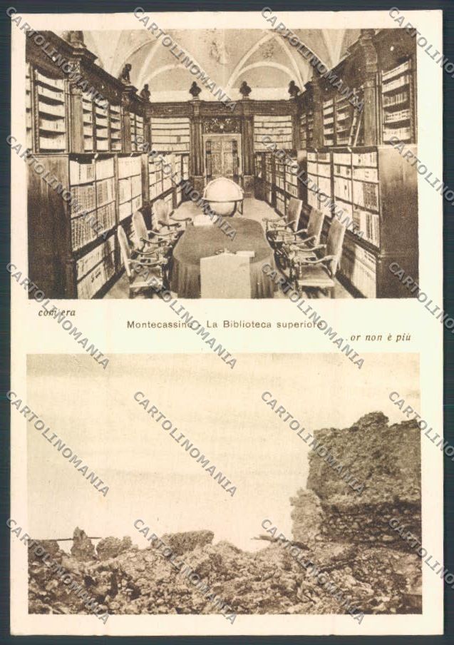 Frosinone Montecassino Biblioteca FG cartolina ZF7247 – fronte