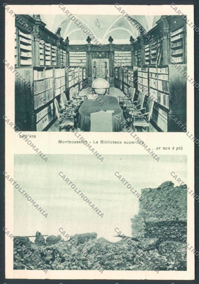 Frosinone Montecassino Biblioteca FG cartolina ZF7248 – fronte