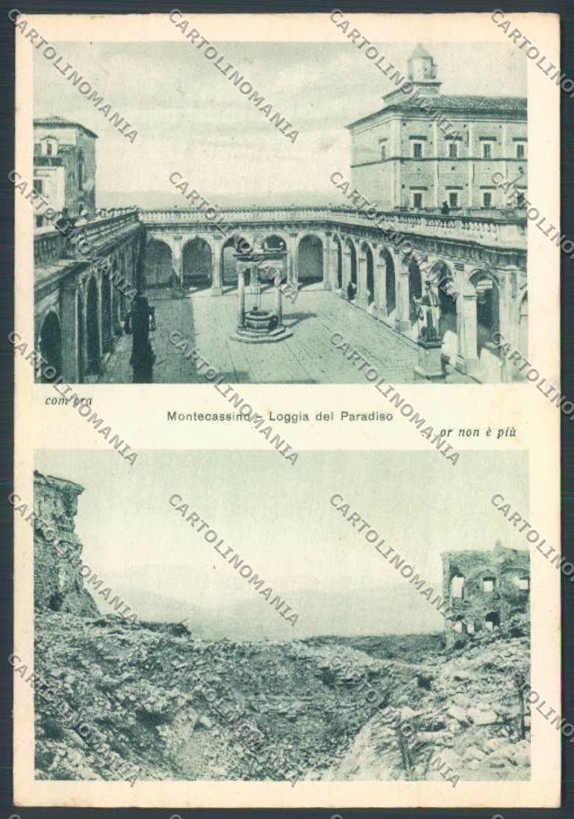 Frosinone Montecassino FG cartolina ZF7262 – fronte