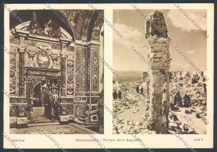 Frosinone Montecassino FG cartolina ZF7263 – fronte