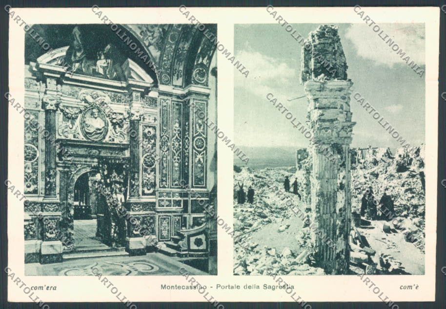 Frosinone Montecassino FG cartolina ZF7264 – fronte