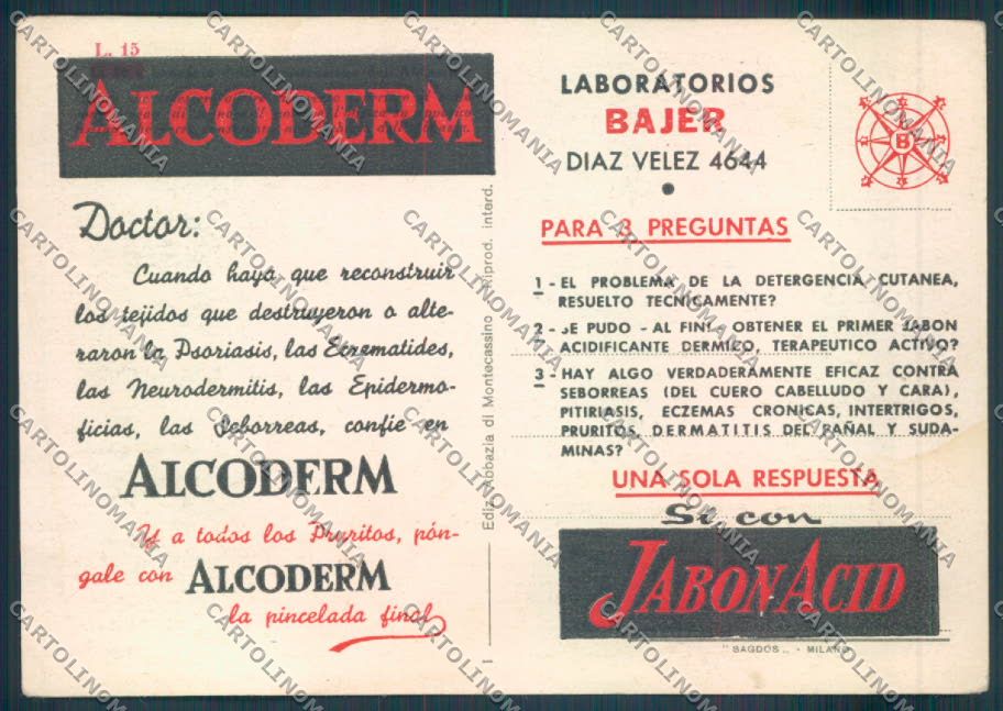 Frosinone Montecassino Pubblicità FG cartolina ZF7265 – retro