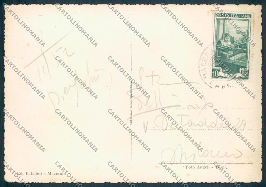 Macerata Città FG cartolina ZF7319 – retro