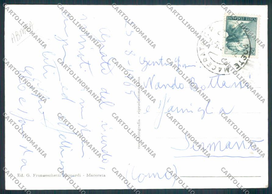 Macerata Città ABRASA Foto FG cartolina ZF7322 – retro