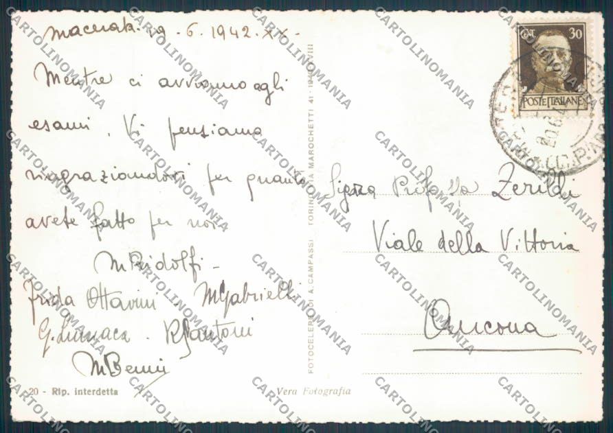 Macerata Città Università Foto FG cartolina ZF7323 – retro